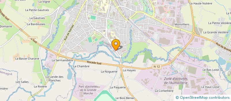 localisation de l'entreprise DOUBLE GAME  FOUGERES