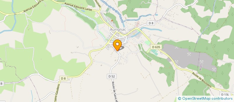 localisation de l'entreprise DOUBLE HELICE  AURIGNAC