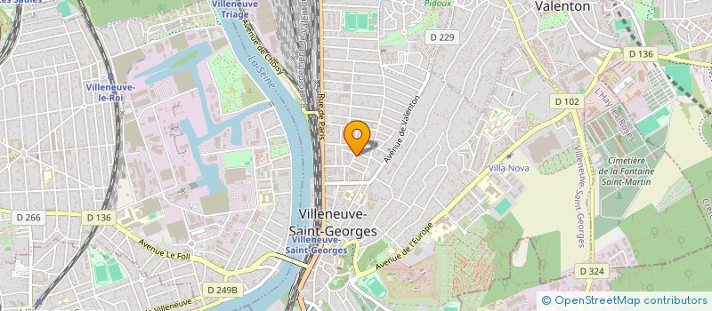 localisation de l'entreprise DOUBLE-J à VILLENEUVE-SAINT-GEORGES