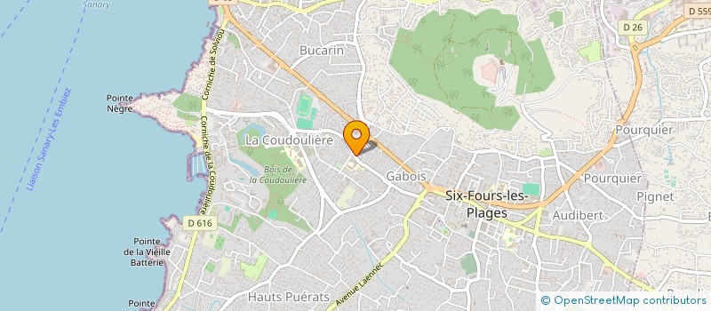 localisation de l'entreprise DOUBLE J E à SIX-FOURS-LES-PLAGES