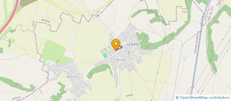 localisation de l'entreprise DOUBLE JEU  SATOLAS-ET-BONCE