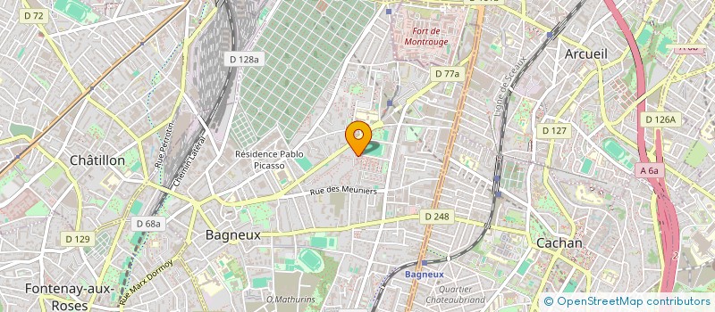 localisation de l'entreprise DOUBLE M  BAGNEUX