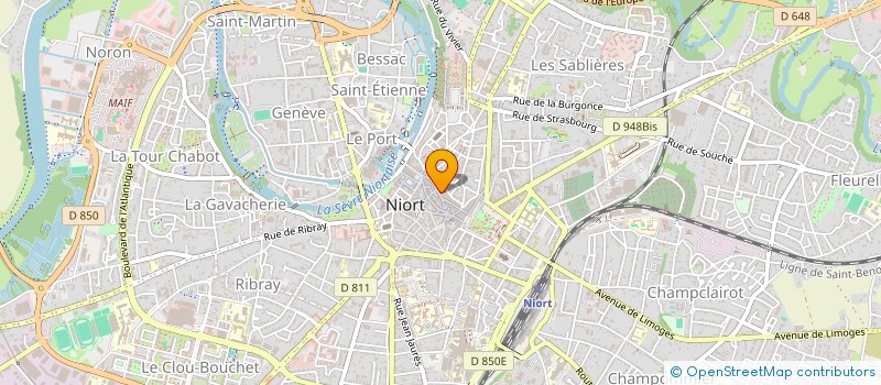 localisation de l'entreprise DOUBLE PAGE DOMINIQUE VERON à NIORT