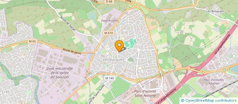 localisation de l'entreprise DOUBLE QUEST à VENDARGUES