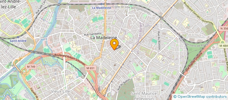 localisation de l'entreprise DOUBLE R à LA MADELEINE