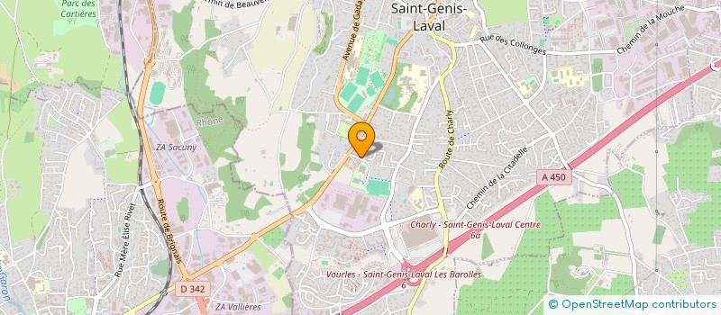 localisation de l'entreprise DOUBLE S PROD  SAINT-GENIS-LAVAL