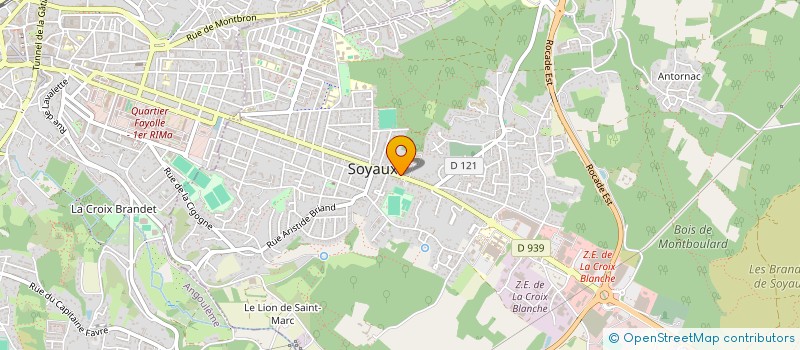 localisation de l'entreprise DOUBLE SENS  SOYAUX