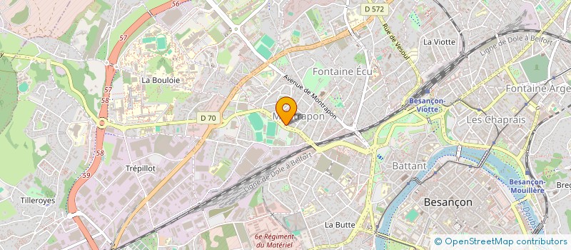 localisation de l'entreprise DOUBLE SIETE  BESANCON