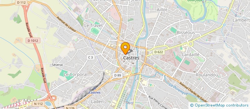 localisation de l'entreprise DOUBLE SIX  CASTRES