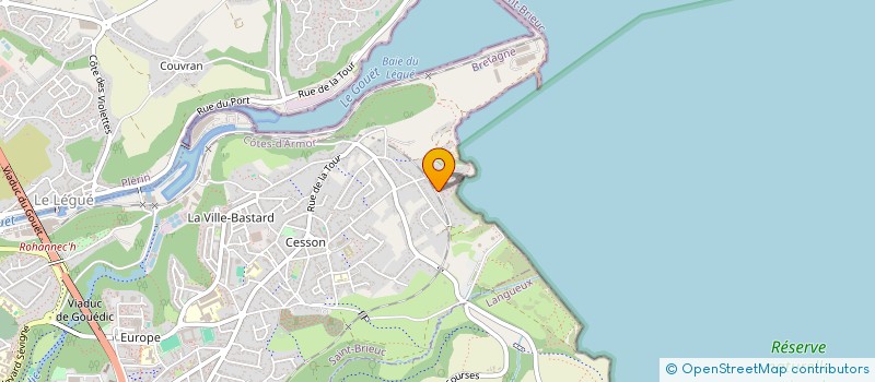 localisation de l'entreprise DOUBLE T ASSOCIATION à SAINT-BRIEUC