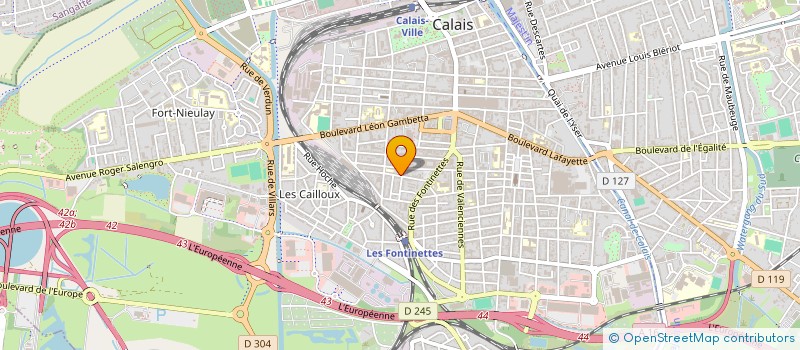 localisation de l'entreprise DOUBLE TRANCHANT  CALAIS