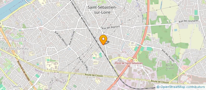 localisation de l'entreprise DOUBLE V à SAINT-SEBASTIEN-SUR-LOIRE