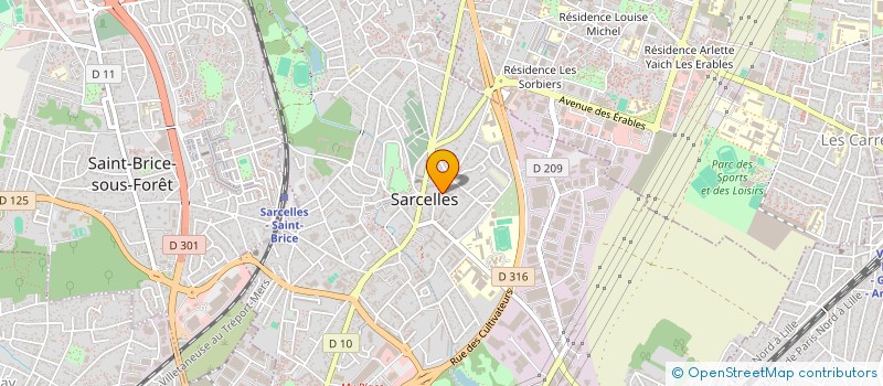 localisation de l'entreprise DOUBLE V  SARCELLES