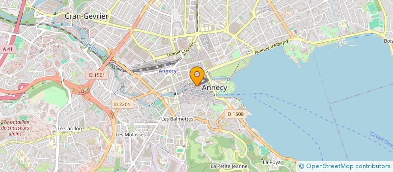 localisation de l'entreprise DOUBLE V à ANNECY