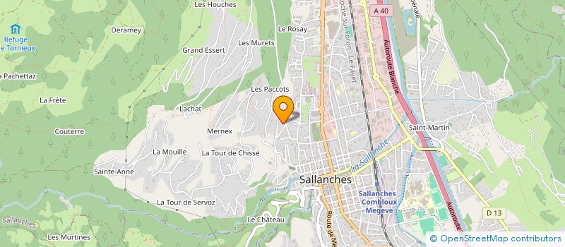 localisation de l'entreprise DOUBLEA à SALLANCHES