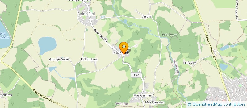 localisation de l'entreprise DOUBLEPHAETON  SAINT-ELOI