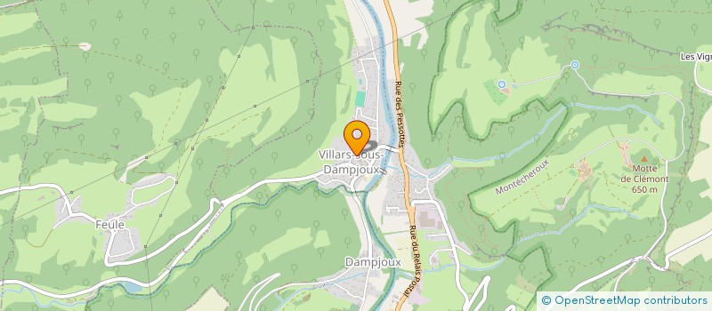 localisation de l'entreprise DOUBS DISTRIB BETON à VILLARS-SOUS-DAMPJOUX