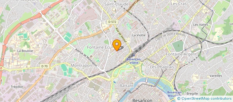 localisation de l'entreprise DOUBS HARMONIE  BESANCON