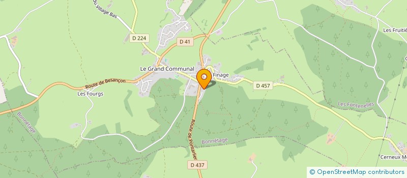 localisation de l'entreprise DOUBS IMMOBILIER  BONNETAGE