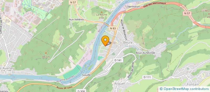 localisation de l'entreprise DOUBS LIBERATION US 44 à BEURE