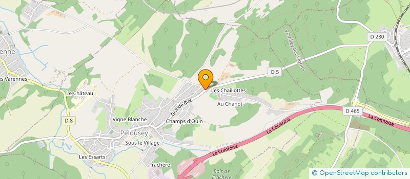 localisation de l'entreprise DOUBS MILITARY 44  PELOUSEY