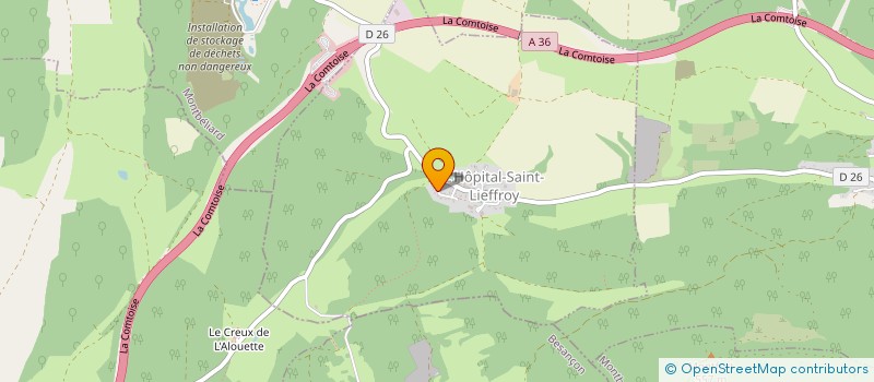 localisation de l'entreprise DOUBS NUISIBLES  L'HOPITAL-SAINT-LIEFFROY