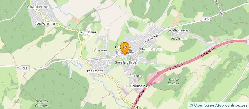 localisation de l'entreprise DOUBSIGNE  CHAUCENNE