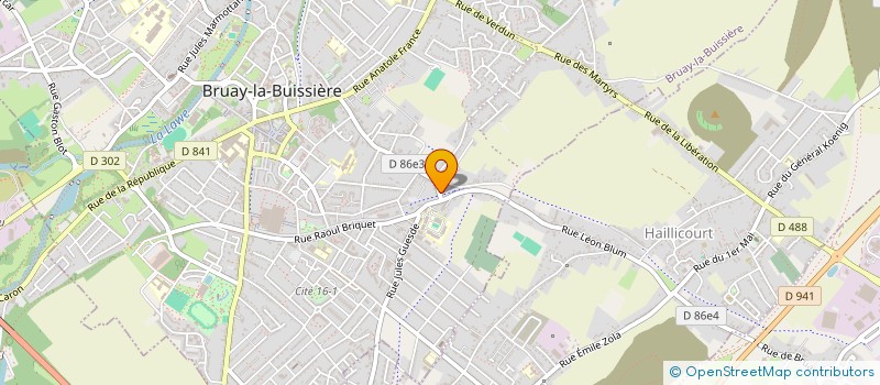 localisation de l'entreprise DOUCE BIO'TE à BRUAY-LA-BUISSIERE