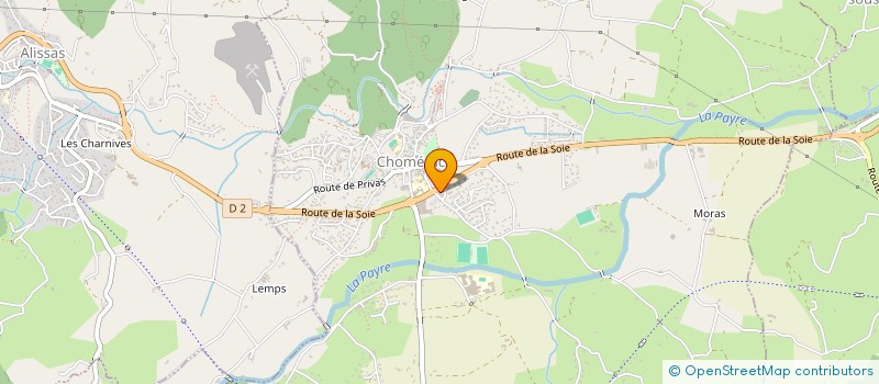 localisation de l'entreprise DOUCE EVASION  CHOMERAC