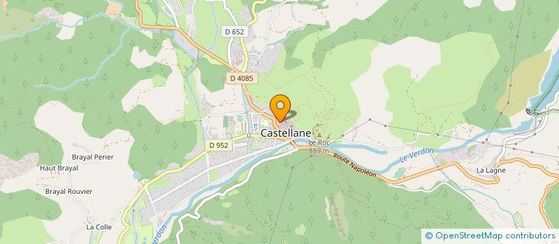 localisation de l'entreprise DOUCE FOLIE à CASTELLANE