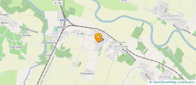 localisation de l'entreprise DOUCE FRANCE  SAINT-SEVER-DE-SAINTONGE