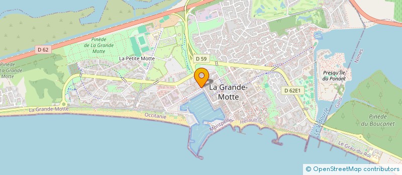 localisation de l'entreprise DOUCE FRANCE à LA GRANDE-MOTTE