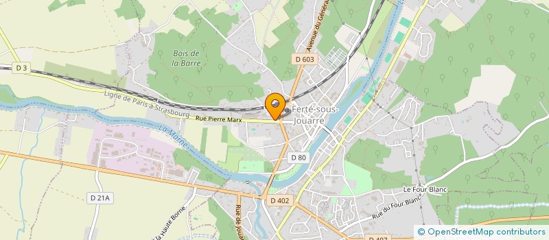 localisation de l'entreprise DOUCE GYM à LA FERTE-SOUS-JOUARRE