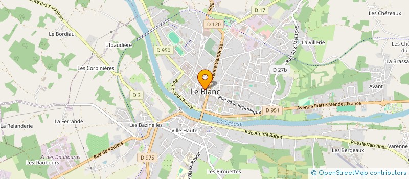 localisation de l'entreprise DOUCE'HEURE D'ANGELIQUE à LE BLANC