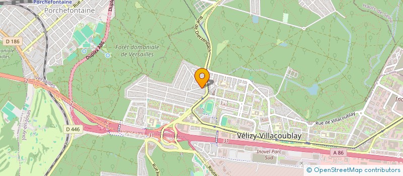 localisation de l'entreprise DOUCE'HEURE INSTITUT à VELIZY-VILLACOUBLAY