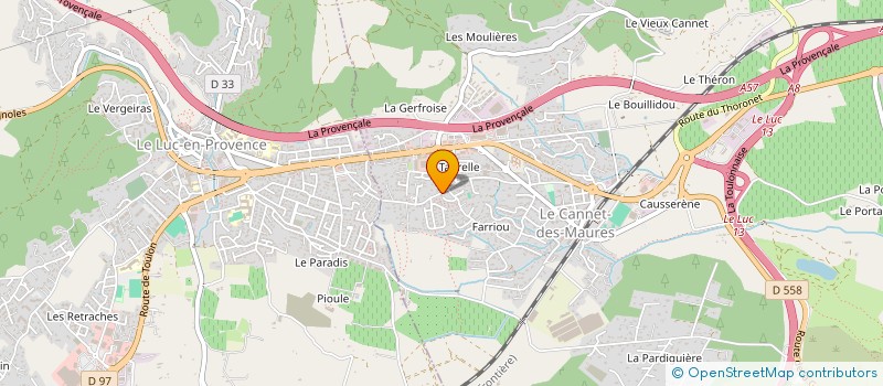 localisation de l'entreprise DOUCE HEURE POUR SOI  LE LUC