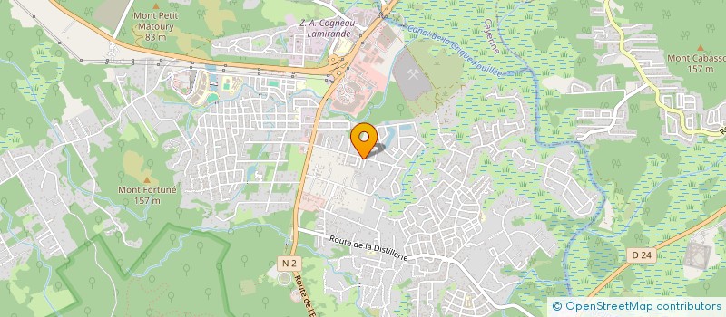 localisation de l'entreprise DOUCE LAVERIE GUYANE à MATOURY