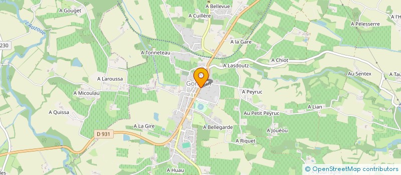 localisation de l'entreprise DOUCE NATURE  GONDRIN