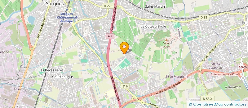 localisation de l'entreprise DOUCE QUIETUDE  SORGUES