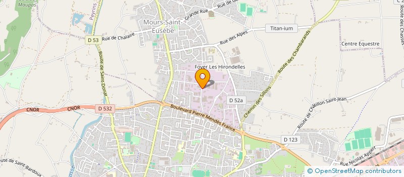 localisation de l'entreprise DOUCE VIE SARL  MOURS-SAINT-EUSEBE