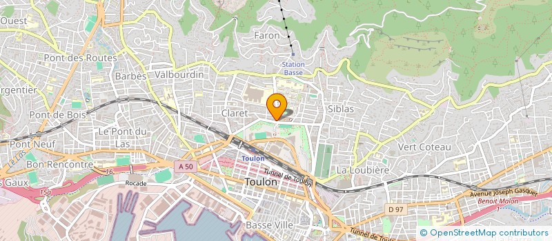 localisation de l'entreprise DOUCELINE  TOULON