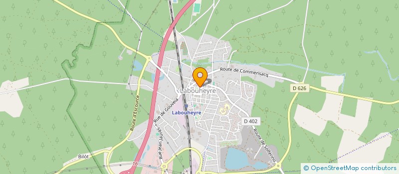 localisation de l'entreprise DOUCES FLEURS  LABOUHEYRE