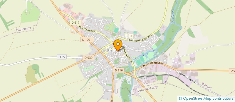 localisation de l'entreprise DOUCES SAVEURS à BRETEUIL