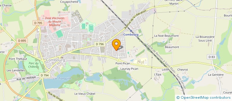 localisation de l'entreprise DOUCES SAVEURS CREOLES à COMBOURG