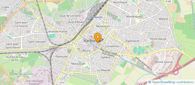 localisation de l'entreprise DOUCES VAGUES  NARBONNE