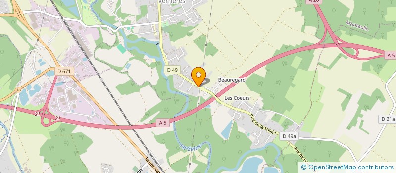 localisation de l'entreprise DOUCET  VERRIERES