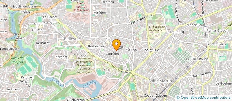 localisation de l'entreprise DOUCET ELECTRICITE à BREST