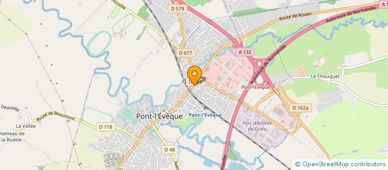 localisation de l'entreprise DOUCET METALLERIE FERRONNERIE  PONT L'EVEQUE