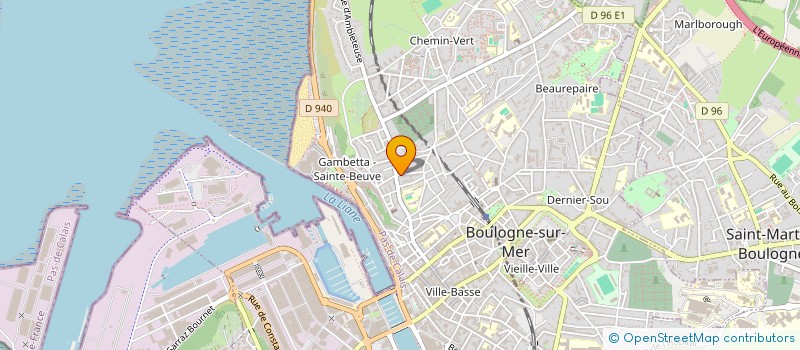 localisation de l'entreprise DOUCEUR D'OPALE à BOULOGNE-SUR-MER