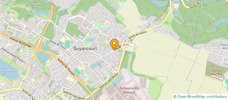 localisation de l'entreprise DOUCEUR DE VIVRE  GUYANCOURT